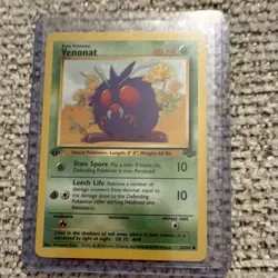 Pokemon TCG Venonat 063/064 1st edition Base Set Common 1999 - Image 1