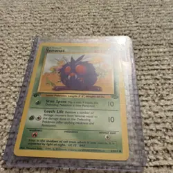 Pokemon TCG Venonat 063/064 1st edition Base Set Common 1999 - Image 3