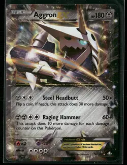 Aggron EX 93/160 Holo EX Rare Primal Clash Pokemon Near Mint - Image 1
