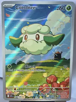 🍃 Pokemon TCG Cottonee 090/086 Illustration Rare Full Art White Flare NM EN 🍃 - Image 1