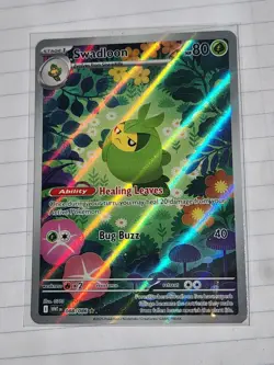 Pokemon TCG Swadloon SV 10.5 White Flare 088/086 Illustration Rare - Image 1