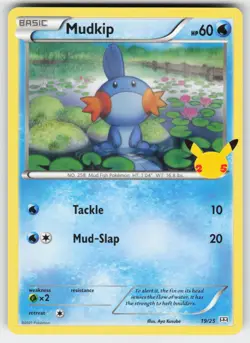 Mudkip 019/025 Promo McDonald's 25th Anniversary Promos Pokemon Near Mint - Image 1