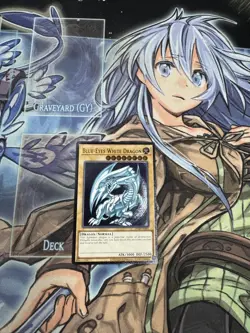 Yu-Gi-Oh! Blue-Eyes White Dragon Ultimate Rare OP28-EN001 - Image 1