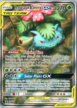 Venusaur & Snivy GX Promo SM Promos SM229 NM Holofoil - Pokemon - Image 1