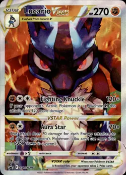Lucario VSTAR SWSH291 Holo Promo Sword & Shield Promo Pokemon Holo NM - Image 1