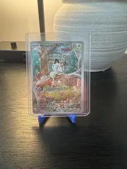 Pokemon TCG:Mega Evolution-Phantasmal Flames Meowth 106/94 Illustration Rare NM - Image 1