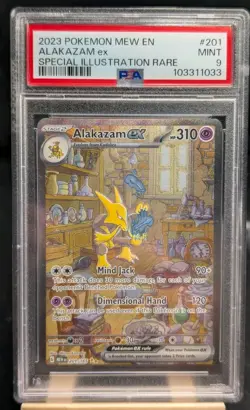 Pokemon Alakazam ex Scarlet & Violet 151 Special Illustration Rare PSA 9 - Image 1