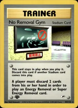 Pokemon No Removal Gym 103/132 Gym Heroes Rare 1st Edition Near Mint - Image 1