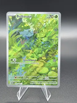 Pokemon Company Bulbasaur 166/165 SV 151 IR Full Art Holo English 2023 - Image 1