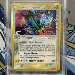 2006 Pokemon EX Holon Phantoms #8 Gyarados-reverse Foil Stamped PSA 8 - Image 4