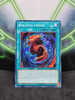 Yugioh Red-Eyes Fusion LEDU-EN006 Common 1st Edition NM - Image 1