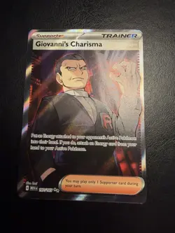 Pokemon TCG Team Rocket’s Nidoking ex + Giovanni’s Charisma Full Art NM/M Lot - Image 2