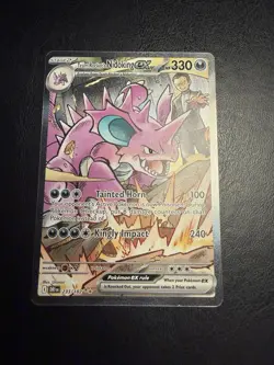 Pokemon TCG Team Rocket’s Nidoking ex + Giovanni’s Charisma Full Art NM/M Lot - Image 4