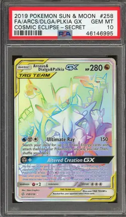 2019 Pokemon - Arceus/Dialga/Palkia GX (Secret Holo) PSA 10 - Image 1