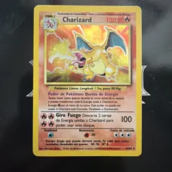 Pokemon Charizard 4/102 Base Set Holo Spanish Vintage 1999 WOTC 🔥 - Image 1