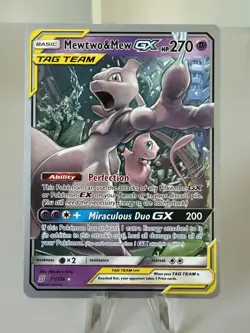 2019 Pokemon TCG Mewtwo & Mew GX 71/236 2019 World Championships Tag Team NM - Image 1
