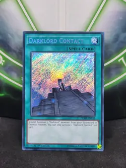 Yugioh Darklord Contact DESO-EN035 Secret Rare 1st Edition NM - Image 1
