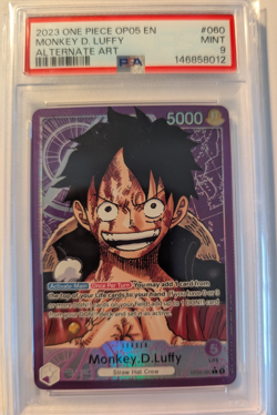 Monkey D. Luffy 2023 One Piece Op05-Awakening New Era Alt Art #060 PSA 9 - Image 1