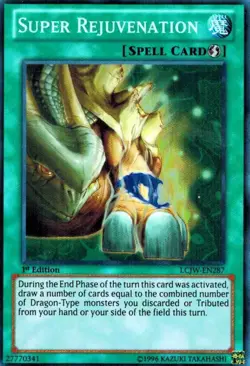 YUGIOH! Super Rejuvenation LCJW-FR287 X 1 Super Rare 1st Ed NM FRENCH - Image 1