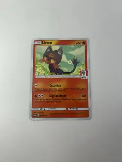 NM - Pokemon Litten 182/SM-P KFC Kentucky Fried Chicken Promo Card - Image 1