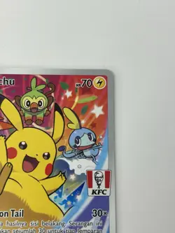 NM - Pokemon Pikachu Card 016/S-P KFC Promo Full Art Indonesia Exclusive - Image 3