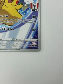 NM - Pokemon Pikachu Card 016/S-P KFC Promo Full Art Indonesia Exclusive - Image 4