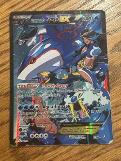 Pokemon Card Team Aqua's Kyogre EX 6/34 Double Crisis - MP - Image 1