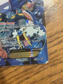 Pokemon Card Team Aqua's Kyogre EX 6/34 Double Crisis - MP - Image 4