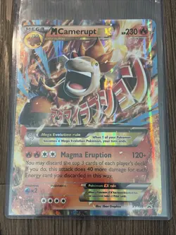 M Camerupt EX XY198 JUMBO/Oversized Card NM - Image 1