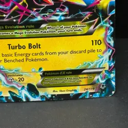 Pokemon M Manectric EX XY Phantom Forces Ultra Rare Holo Card 24/119 210 HP Mega - Image 2