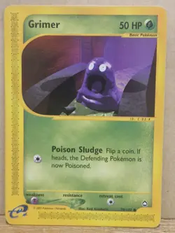 Grimer Aquapolis Pokemon Card *LP-NM* Rare Vintage 2002 #79/147 - Image 1
