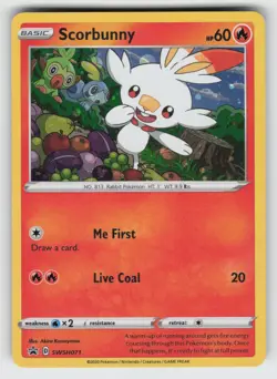 Scorbunny - SWSH071 NM Holo SWSD SWSH: Sword & Shield Promo Cards 02 - Image 1