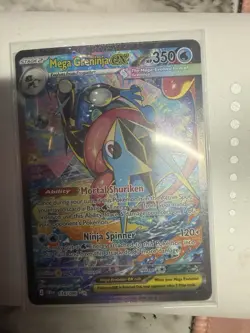 Mega Greninja EX Full Art Holo Stage 2 Pokemon Card CR1 116/086 HP 350 120+ - Image 2