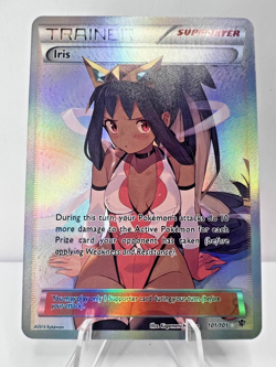 Iris Full Art Custom Made Pokemon Waifu ACG Trainer Art Card - Image 1