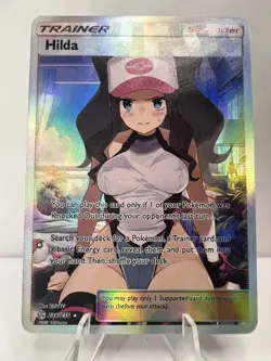 Hilda Full Art Custom Made Pokemon Waifu ACG Trainer Art Card - Image 1