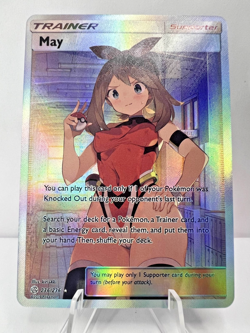 May Full Art Custom Made Pokemon Waifu ACG Trainer Art Card - Image 1