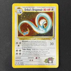 Erica’s Dragonaire 4/132 Holo Rare Pokemon Card Gym Heroes L-MP - Image 1