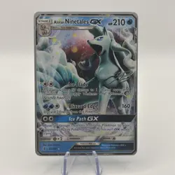 Pokemon Alolan Ninetales GX Card 22/145 2017 Guardians Rising World Championship - Image 1