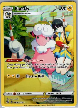 Flaaffy TG03/TG30 SWSH12: Silver Tempest Trainer Gallery - Pokemon Card - NM - Image 1