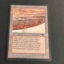 Strip Mine Land Regular Magic: The Gathering Card by Daniel Gelon - Image 1