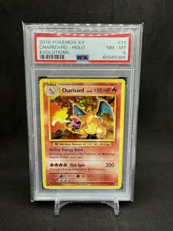 Pokemon 2016 XY Evolutions #11/108 Charizard-Holo Card PSA 8 - Image 1