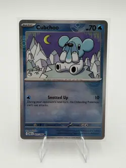 Pokemon TCG Card Cubchoo 025/086 Black Bolt Master Ball Reverse - NM - Image 1