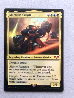 Mtg Carte Magic Warhammer Marneus Calgar English FOIL NM - Image 1