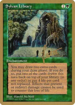 Sylvan Library (#bl273) Pro Tour Collector Set MP MTG - Image 1