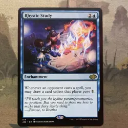 Wizards of the Coast MTG Rhystic Study Enchantment Blue English Standard - Image 1