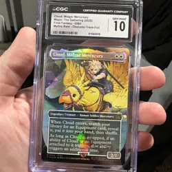 MTG Cloud, Midgar Mercenary Chocobo Track Foil - Final Fantasy - CGC 10🔥💎 - Image 1