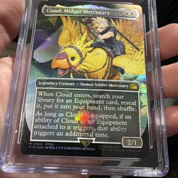 MTG Cloud, Midgar Mercenary Chocobo Track Foil - Final Fantasy - CGC 10🔥💎 - Image 2