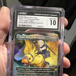 MTG Cloud, Midgar Mercenary Chocobo Track Foil - Final Fantasy - CGC 10🔥💎 - Image 4