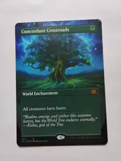 Concordant Crossroads Borderless Foil Double Masters 2022 Mythic Green #367 - Image 1