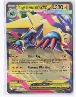 Pokemon TCG Mega Manectric ex 050/132 Mega Evolution NM - Image 1